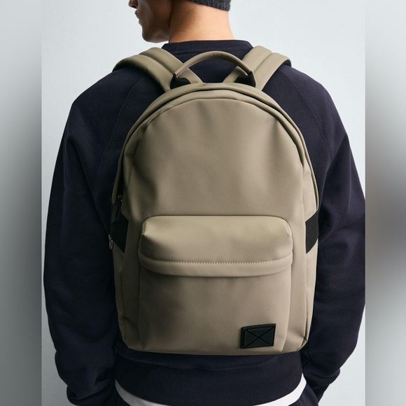 ZARA RUBBERIZED BACKPACK - Picture 6 of 6